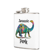 Flasques Jurassic Perk Dinosaure Coloré Blanc (Gauche)