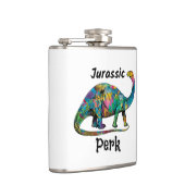 Flasques Jurassic Perk Dinosaure Coloré Blanc (Droite)