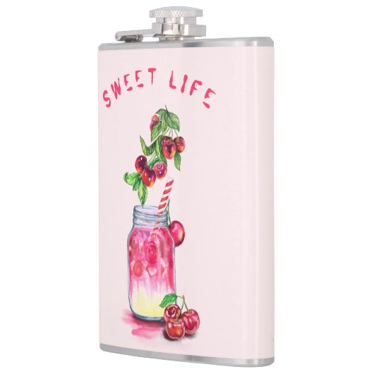 Flasques Jus de cerise Cool Boire Fruits Flask Cadeau (Gauche)