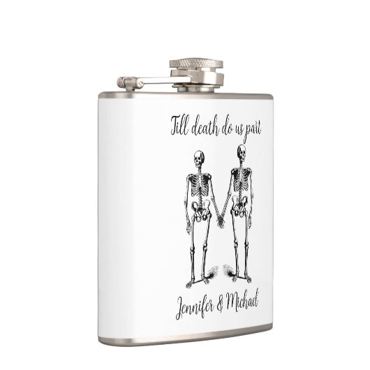 Flasques Jusqu'à la mort nous séparons Skeleton Couple Name (Droite)