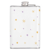 Flasques Juste une brune et une blonde Custom Name Flask (Dos)