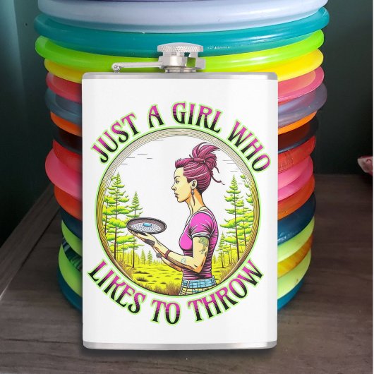 Flasques Juste une fille qui aime lancer | Disc Golf
