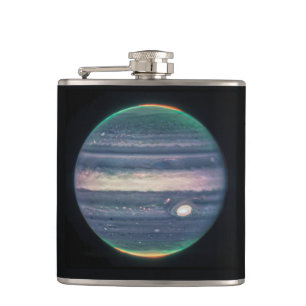 Flasques JWST Image de la planète Jupiter en infrarouge