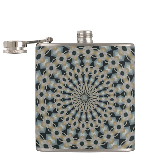 Flasques Kaleidoscope Camel et Sarcelle (Ouvert)
