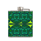 Flasques Kaleidoscope Monogrammé Orné de Vert Émeraude (Dos)