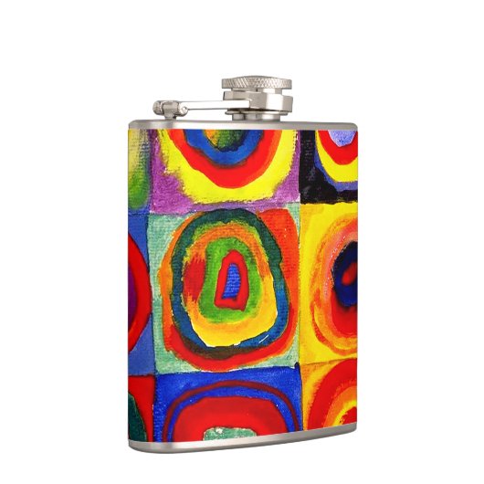 Flasques Kandinsky Farbstudie Cercles Carré Quadrate Art (Droite)