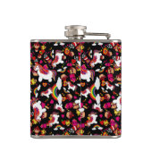 Flasques Kawaii Unicorn Cupcake Doodles Personnalisé (Dos)