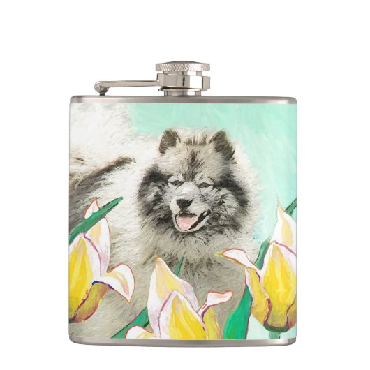 Flasques Keeshony in Tulips Peinture mignonne Original Chie (Devant)