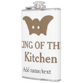 Flasques King of the cuisine chef cuisine ajouter nom couro (Gauche)