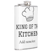 Flasques King of the cuisine chef cuisine ajouter nom couro (Droite)