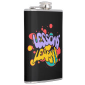FLASQUES KITCHEN PAINT SPLASH LESSONS VINYL WRAPPED FLASK (Droite)