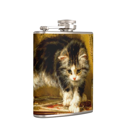 Flasques Kitten avec peinture et brosses (Droite)