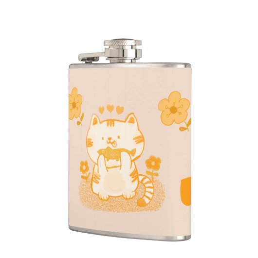 Flasques Kitty et poisson (Gauche)