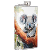 Flasques Koala assis dans un eucalyptus (Droite)