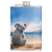 Flasques Koala sur la plage de sable (Devant)