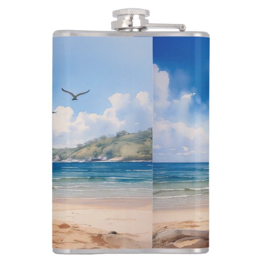 Flasques Koala sur la plage de sable (Dos)