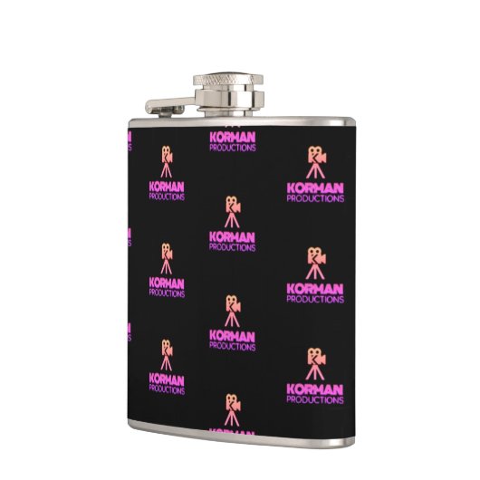 Flasques Korman Productions YouTube Channel Pink Logo Carre (Gauche)