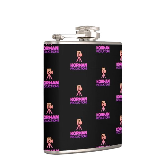 Flasques Korman Productions YouTube Channel Pink Logo Carre (Droite)