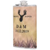 Flasques La chasse est sur le cadeau de mariage personnalis (Gauche)