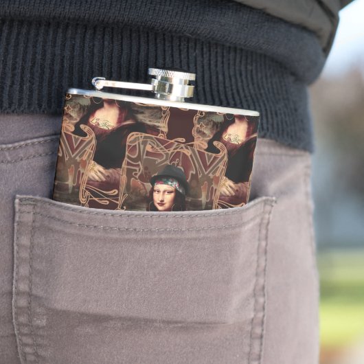 Flasques La Chola Mona Lisa Mexicaine (In Situ)