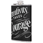 Flasques La créativité prend du courage inspiré par l'art (Gauche)