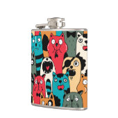 Flasques La Crowd of cats (Gauche)