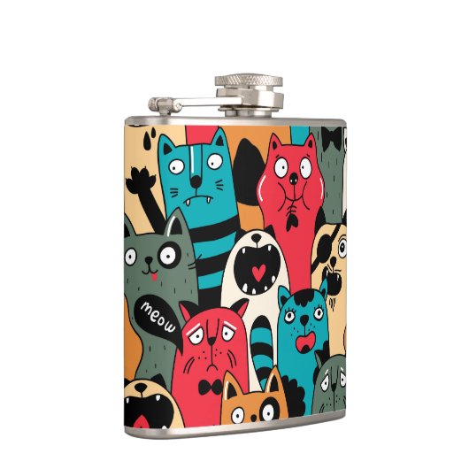 Flasques La Crowd of cats (Droite)