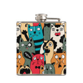 Flasques La Crowd of cats (Dos)