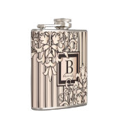 Flasques La damassé de quartz rose barre le neutre Girly de (Droite)