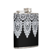 Flasques La dentelle blanche forme une frontière sensible (Droite)