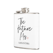 Flasques La future Mme et Votre Nom | Cadeau de beauté mode (Gauche)