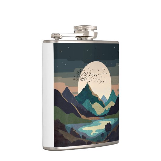 Flasques La Lune Sur Le Lac (Droite)