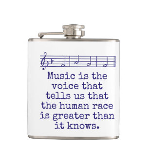 Flasques La Musique Est La Voix Qui Dit - Citation De Musiq