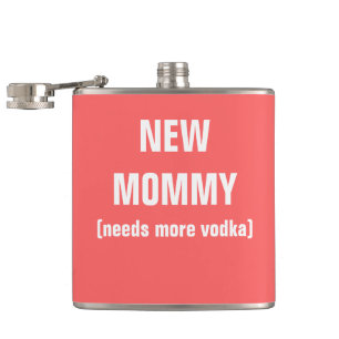 Flasques la nouvelle maman a besoin de plus de vodka