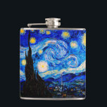 Flasques La Nuit étoilée de Vincent Van Gogh<br><div class="desc">Vincent Van Gogh La Nuit Starry. C'est un vieux chef-d'oeuvre du peintre maître néerlandais Vincent Van Gogh.Cette peinture de paysage d'art raffiné a de belles couleurs vives et saturées. Vincent Van Gogh était un peintre impressionniste de poste hollandais. Cette image est du domaine public</div>