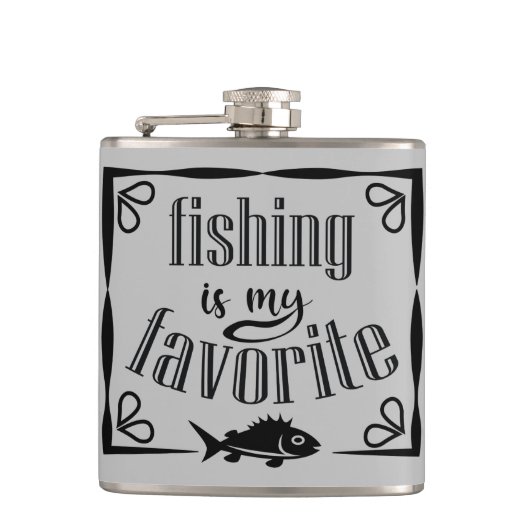 Flasques La pêche est ma citation préférée (Devant)