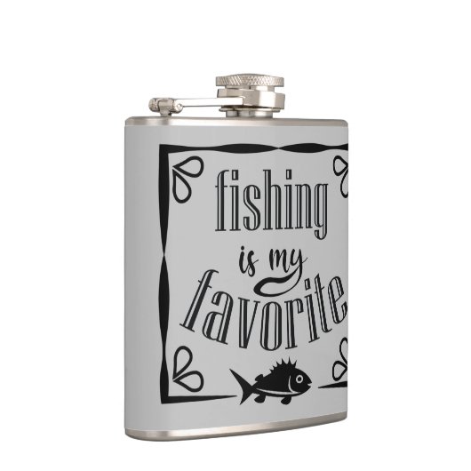 Flasques La pêche est ma citation préférée (Droite)