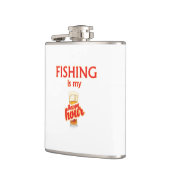 Flasques La Pêche Est Mon Heureuse Heure (Gauche)