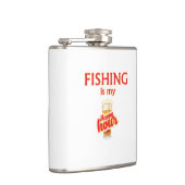 Flasques La Pêche Est Mon Heureuse Heure (Droite)
