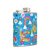 Flasques la pluie d'arcs-en-ciel de nuages laisse tomber le (Droite)