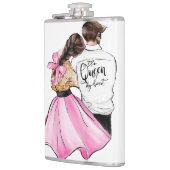 Flasques La Reine de mon coeur couple de la Saint-Valentin  (Gauche)