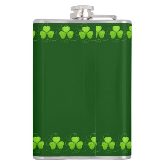 Flasques La Saint Patrick de la bière verte (Dos)