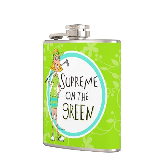 Flasques La Suprême blonde sur le vert (Gauche)