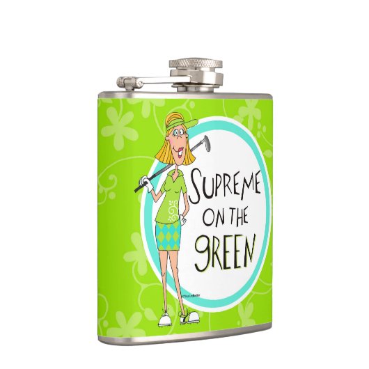 Flasques La Suprême blonde sur le vert (Droite)