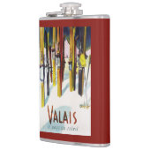 Flasques La terre du soleil - skis se tenant dans la neige (Gauche)