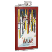 Flasques La terre du soleil - skis se tenant dans la neige (Droite)