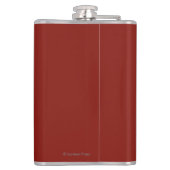 Flasques La terre du soleil - skis se tenant dans la neige (Dos)