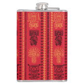 Flasques La tribu ethnique des Motifs autochtones rouges La (Dos)