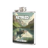 Flasques La vie à la retraite est bon canot (Gauche)