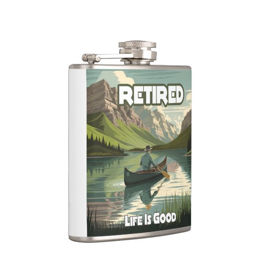 Flasques La vie à la retraite est bon canot (Droite)
